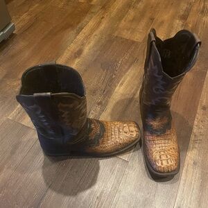 Brown and Black Western Denver Classic Cowboy Boots